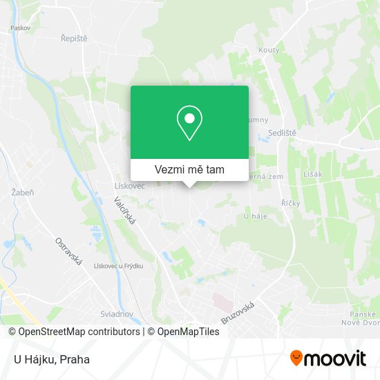 U Hájku mapa