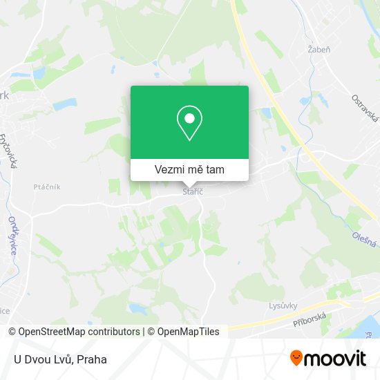 U Dvou Lvů mapa
