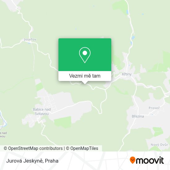 Jurová Jeskyně mapa