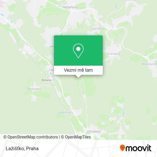 Lažíšťko mapa