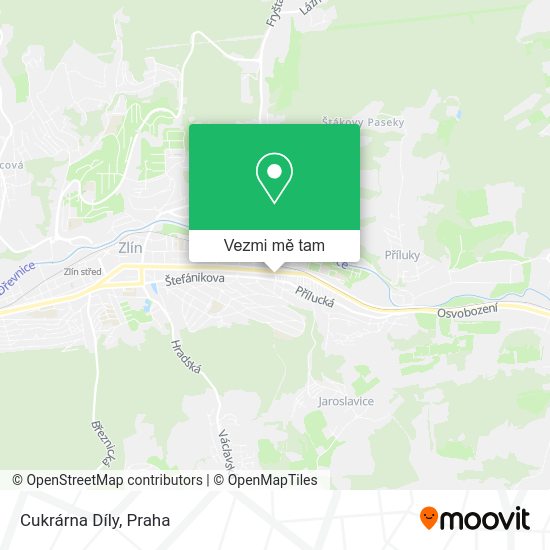 Cukrárna Díly mapa