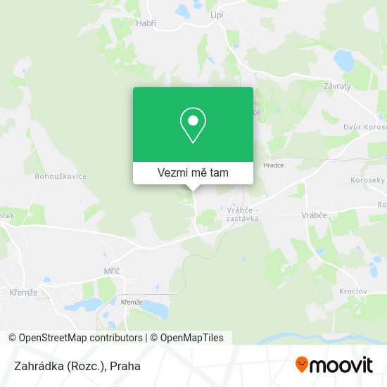 Zahrádka (Rozc.) mapa
