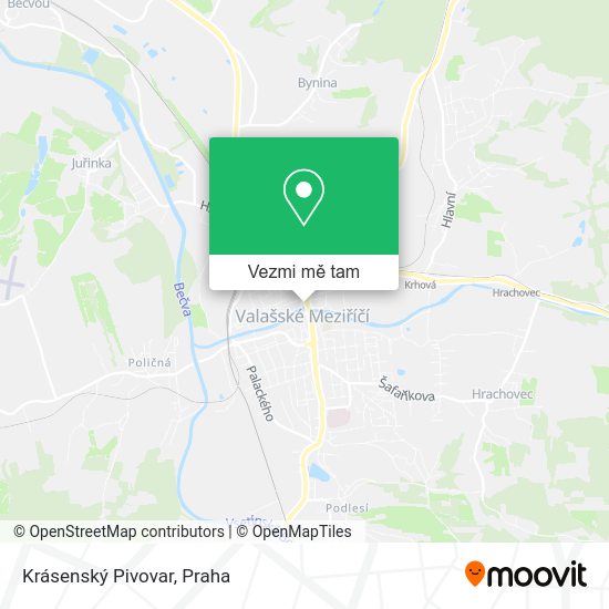 Krásenský Pivovar mapa