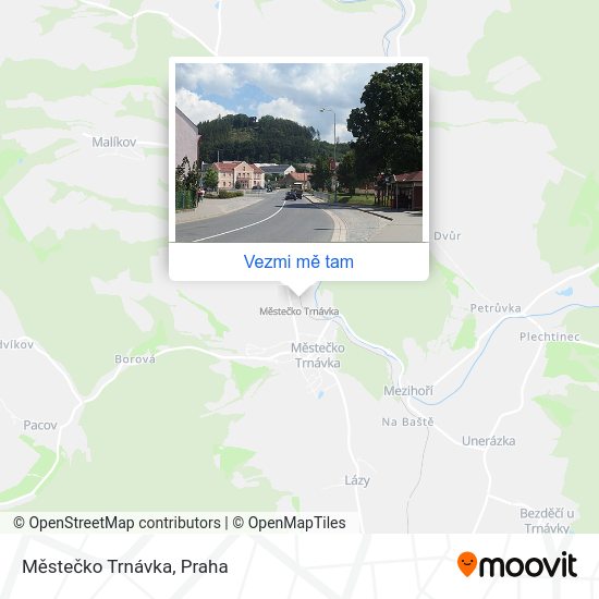 Městečko Trnávka mapa