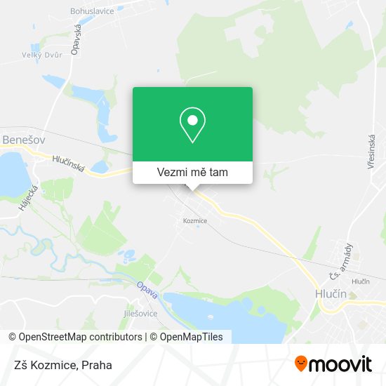 Zš Kozmice mapa