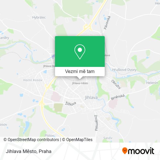 Jihlava Město mapa
