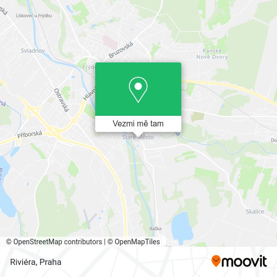 Riviéra mapa
