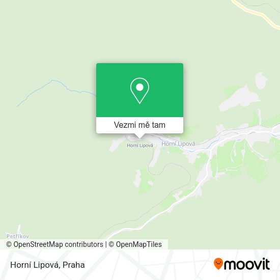 Horní Lipová mapa