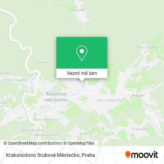 Krakonošovo Srubové Městečko mapa