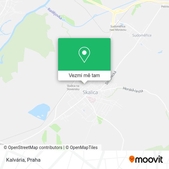 Kalvária mapa