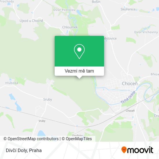 Dívčí Doly mapa