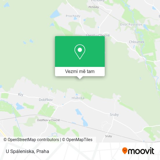 U Spáleniska mapa
