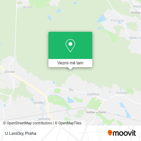 U Lavičky mapa