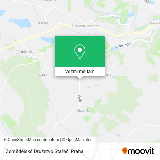 Zemědělské Družstvo Stařeč mapa