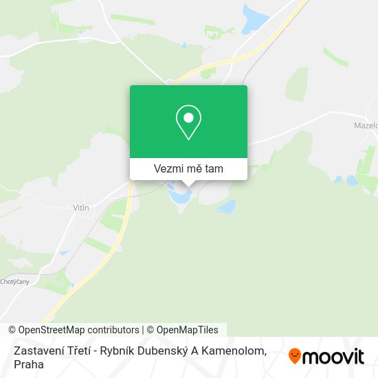 Zastavení Třetí - Rybník Dubenský A Kamenolom mapa