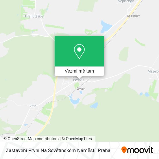 Zastavení První Na Ševětínském Náměstí mapa