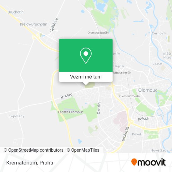 Krematorium mapa