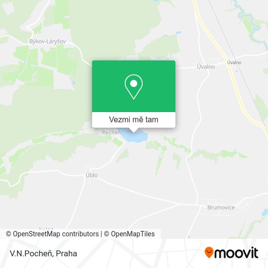 V.N.Pocheň mapa