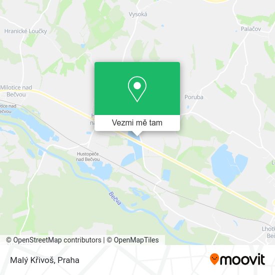 Malý Křivoš mapa