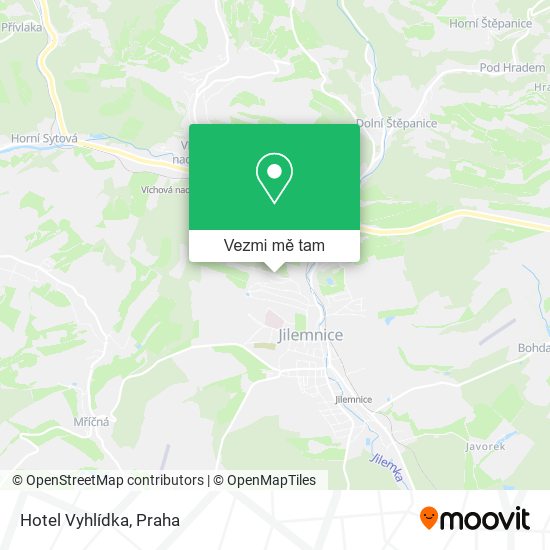 Hotel Vyhlídka mapa