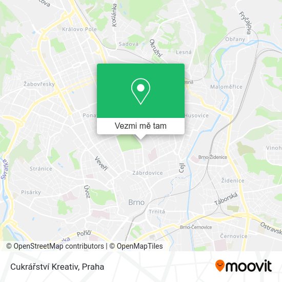 Cukrářství Kreativ mapa