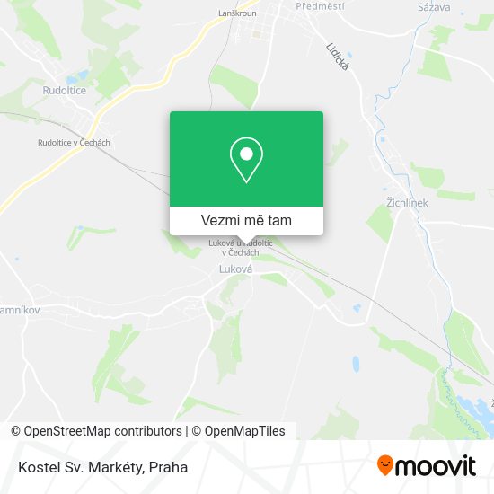 Kostel Sv. Markéty mapa