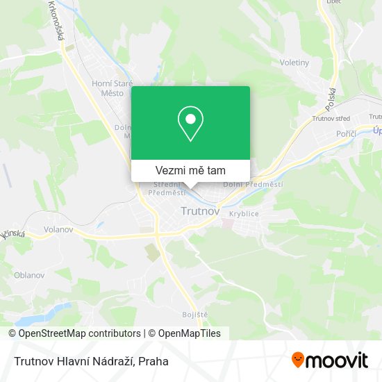 Trutnov Hlavní Nádraží mapa