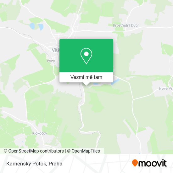 Kamenský Potok mapa