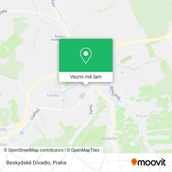 Beskydské Divadlo mapa