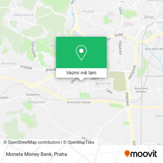 Moneta Money Bank mapa