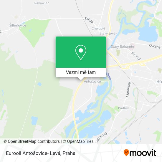 Eurooil Antošovice- Levá mapa