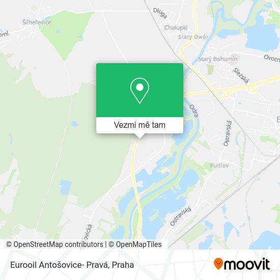 Eurooil Antošovice- Pravá mapa