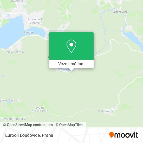 Eurooil Loučovice mapa