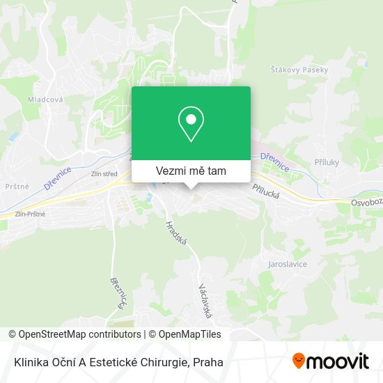 Klinika Oční A Estetické Chirurgie mapa