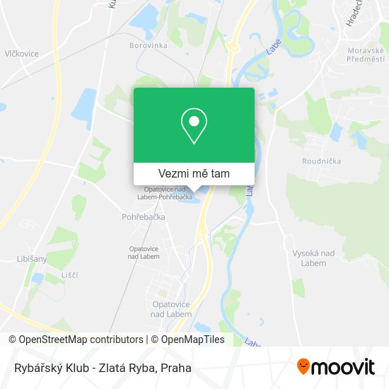Rybářský Klub - Zlatá Ryba mapa