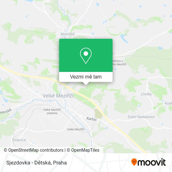 Sjezdovka - Dětská mapa