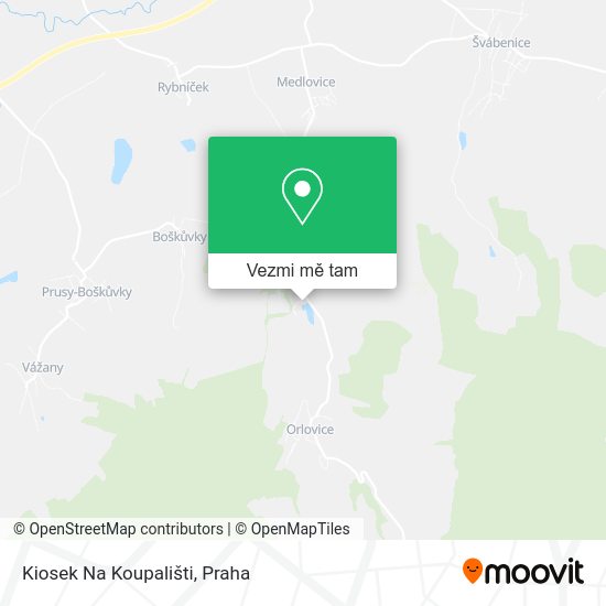 Kiosek Na Koupališti mapa