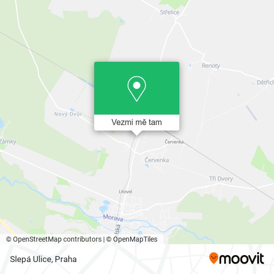 Slepá Ulice mapa