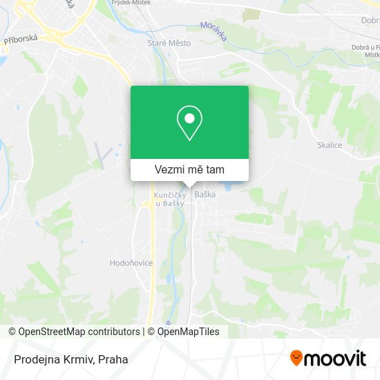 Prodejna Krmiv mapa