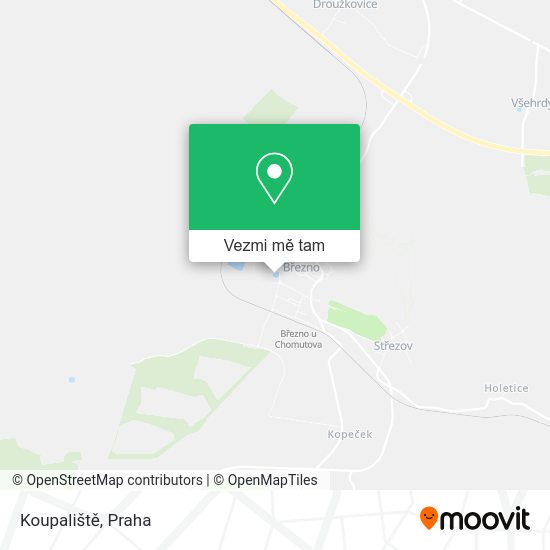Koupaliště mapa