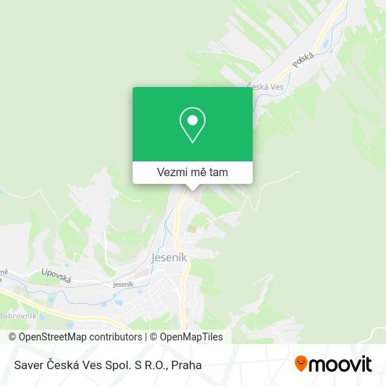 Saver Česká Ves Spol. S R.O. mapa