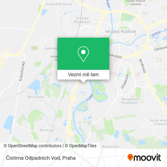 Čistírna Odpadních Vod mapa