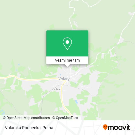 Volarská Roubenka mapa