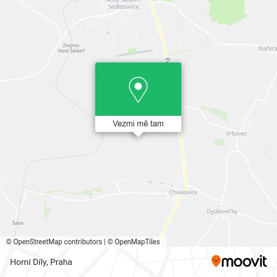 Horní Díly mapa