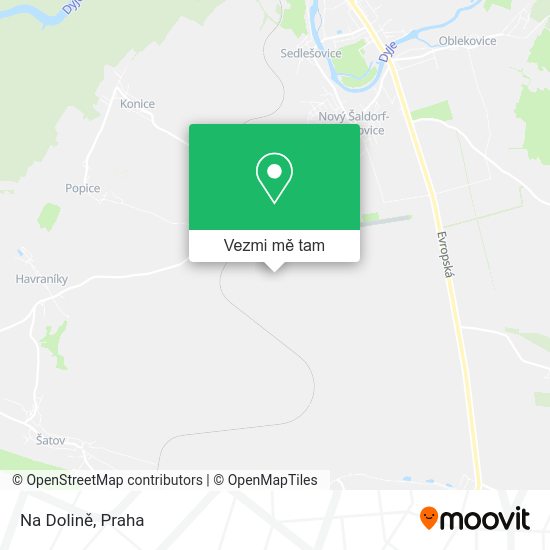 Na Dolině mapa