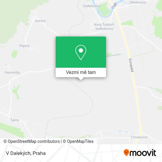 V Dalekých mapa