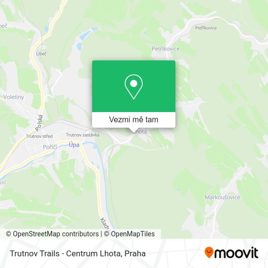Trutnov Trails - Centrum Lhota mapa