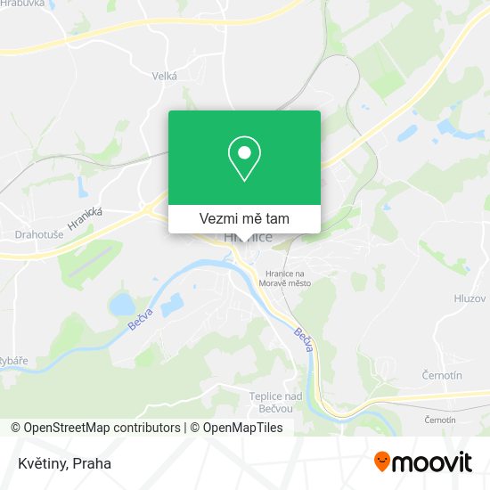 Květiny mapa