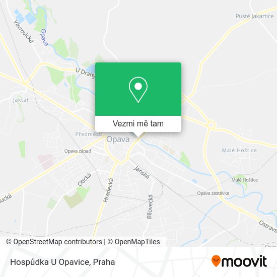 Hospůdka U Opavice mapa