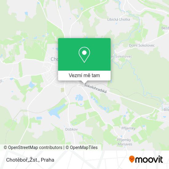 Chotěboř,,Žst. mapa